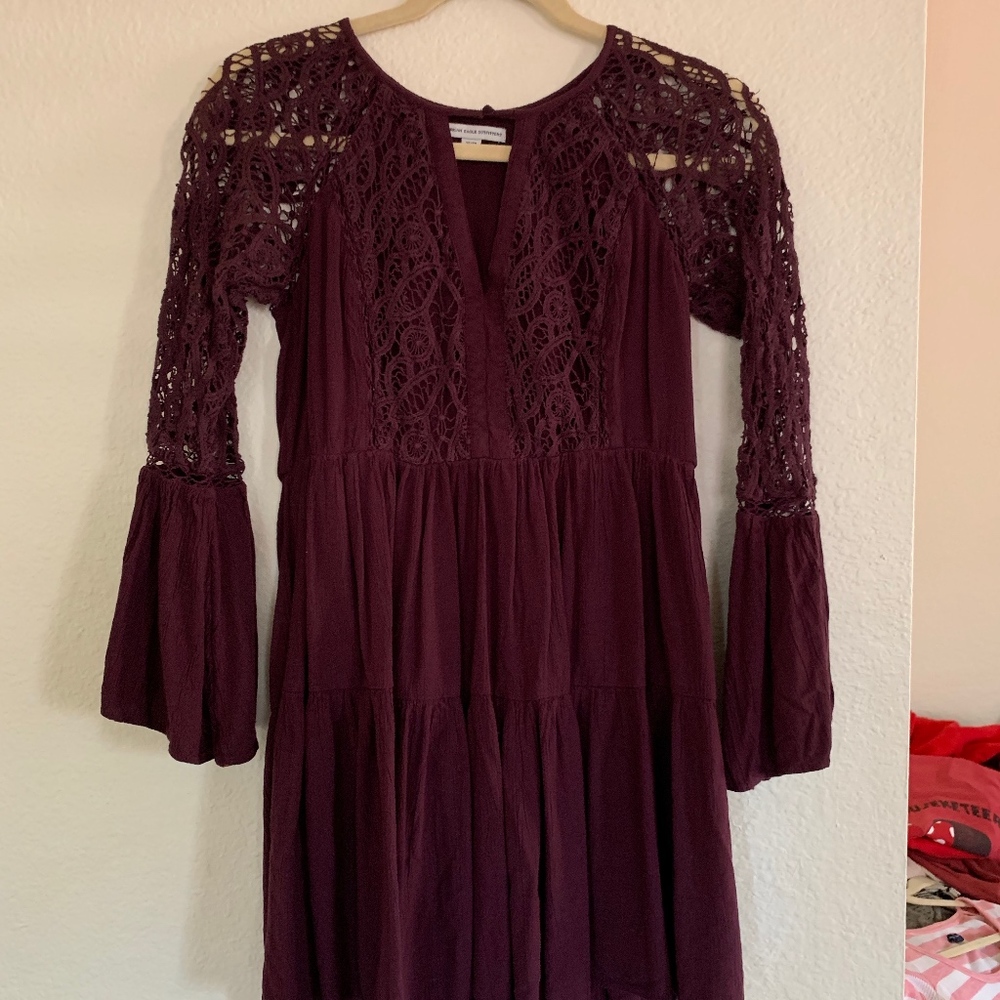 Lace long sleeved dress